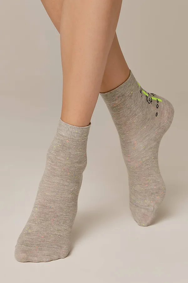 Брестские Носки женские 1150 CLASSIC (средней длины) БРЕСТСКИЕ, светло-серый меланж - фото 2