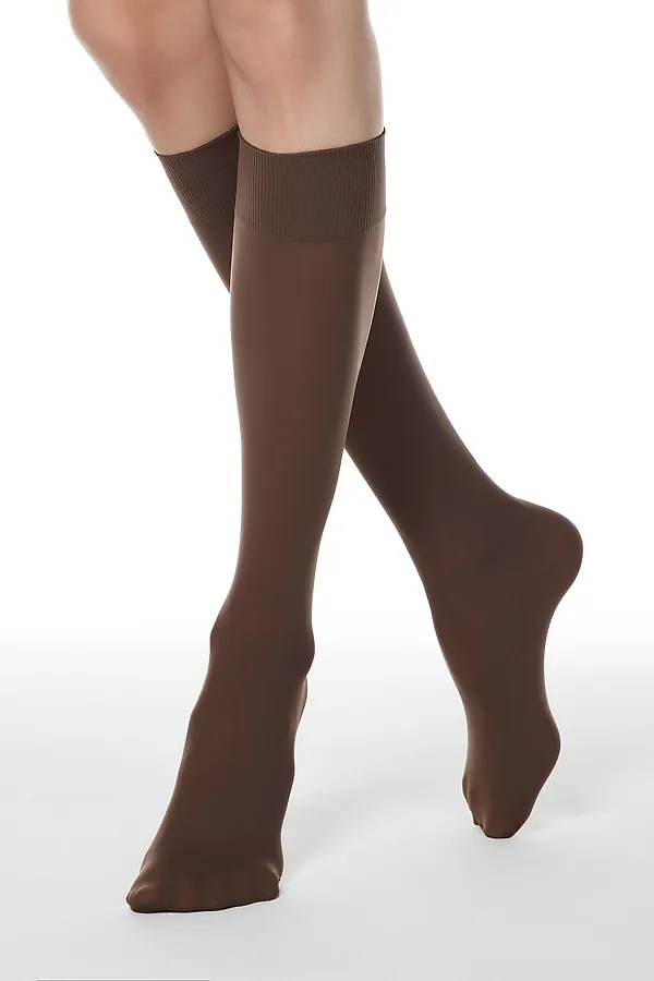 CONTE MICROFIBRA 50 NEW Гольфы женские (конверт) CONTE ELEGANT, мокко - фото 2