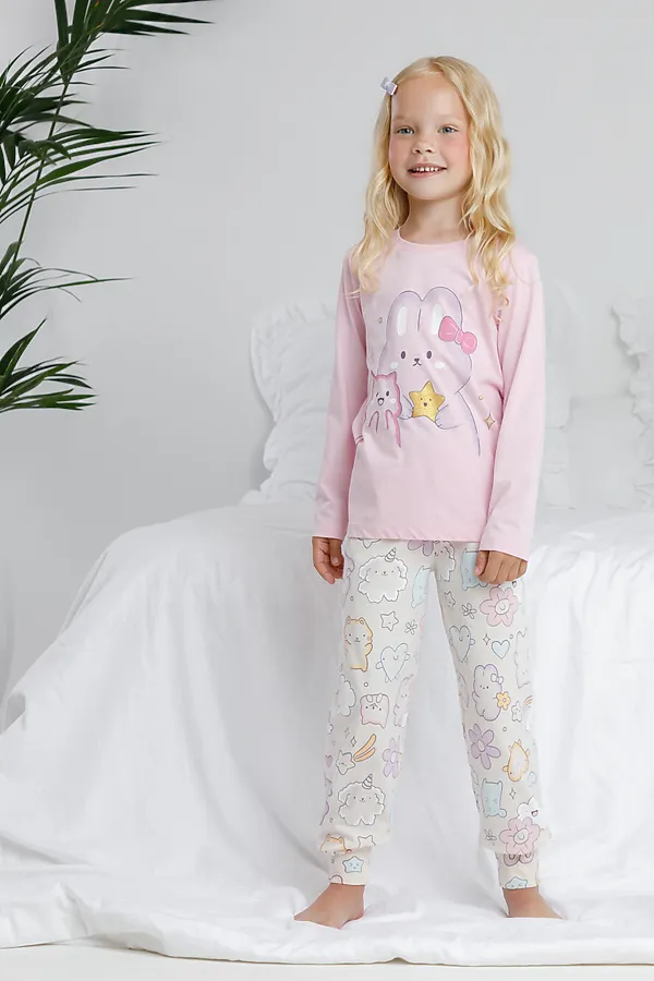 Пижама CROCKID, светло-розовый - фото 2