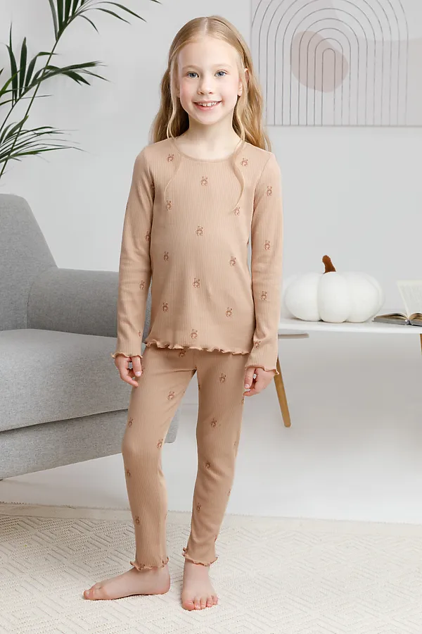 Пижама CROCKID, бежевый - фото 2