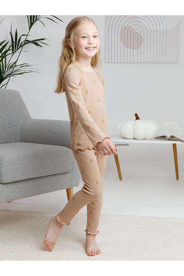 Пижама CROCKID, бежевый - фото 2