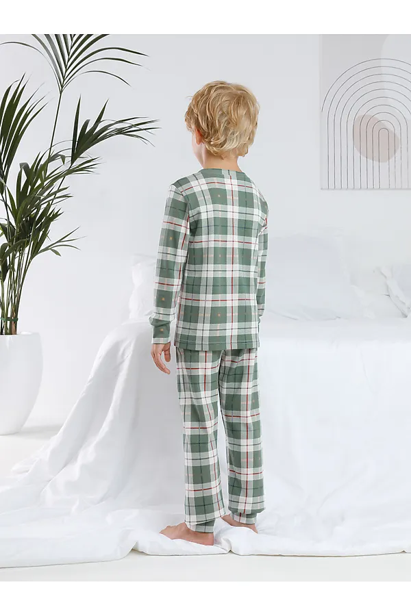 Пижама CROCKID, зеленый - фото 2