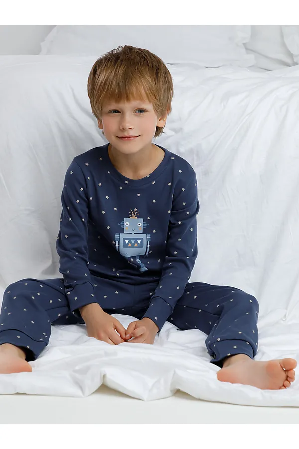 Пижама CROCKID, синий - фото 2