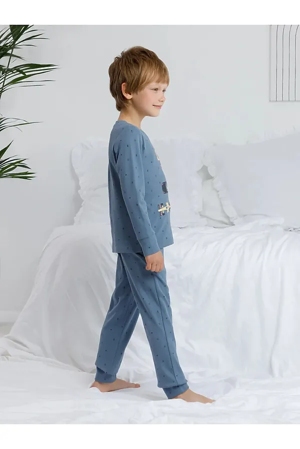 Пижама CROCKID, синий - фото 2