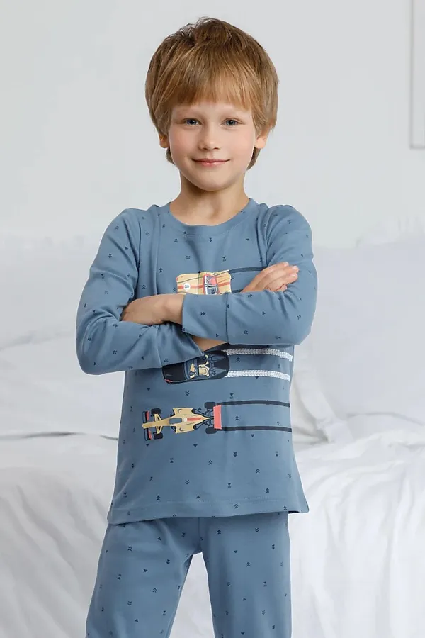 Пижама CROCKID, синий - фото 2