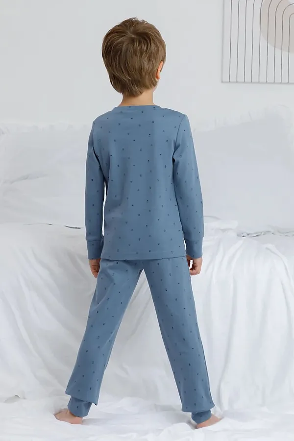 Пижама CROCKID, синий - фото 2