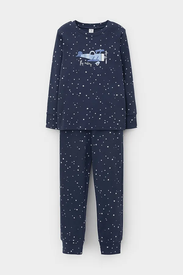 Пижама CROCKID, синий - фото 2