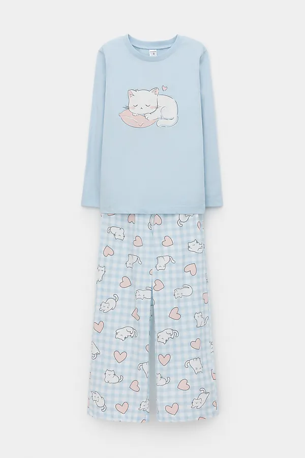 Пижама CROCKID, голубое стекло - фото 2