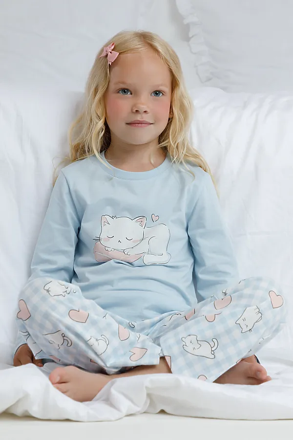 Пижама CROCKID, голубое стекло - фото 2