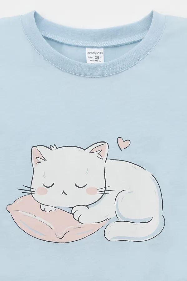 Пижама CROCKID, голубое стекло - фото 2