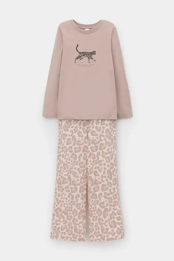 Пижама CROCKID, кофейный - фото 2