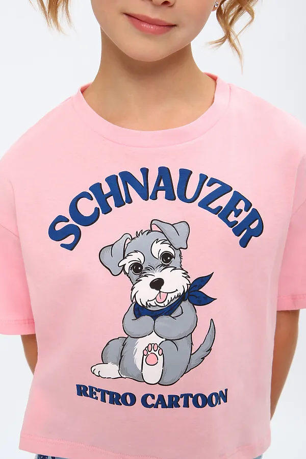 Пижама с шортами арт. ПД-019-081 НАТАЛИ, розовый/собачки голубые - фото 2