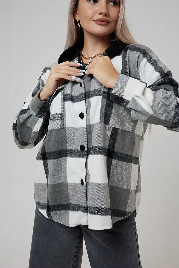 Рубашка РЖКК-01 НАТАЛИ, серый - фото 2