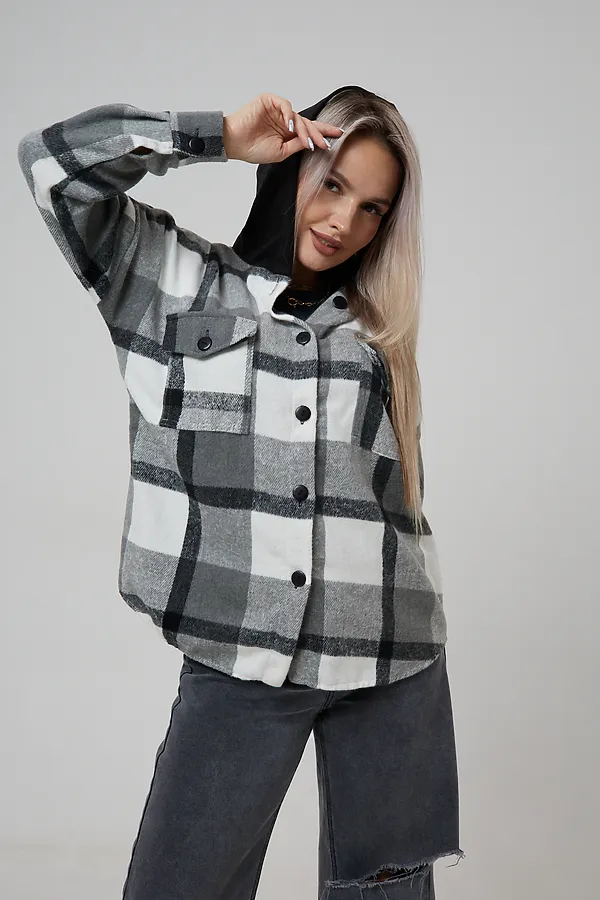 Рубашка РЖКК-01 НАТАЛИ, серый - фото 2