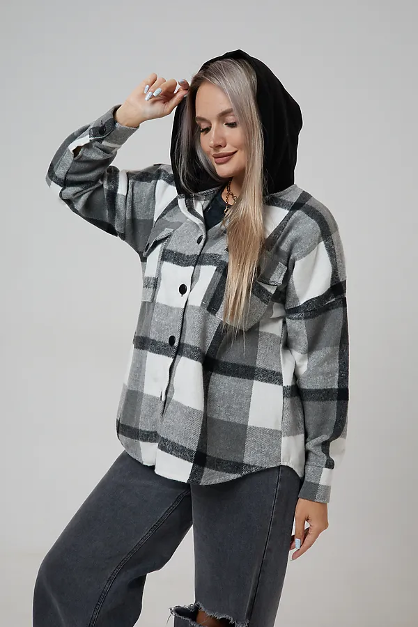 Рубашка РЖКК-01 НАТАЛИ, серый - фото 2