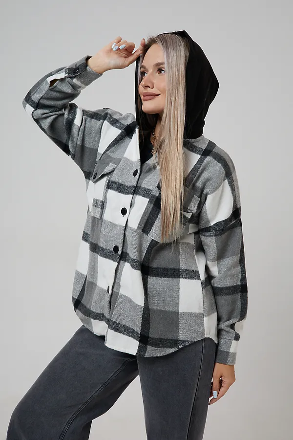 Рубашка РЖКК-01 НАТАЛИ, серый - фото 2