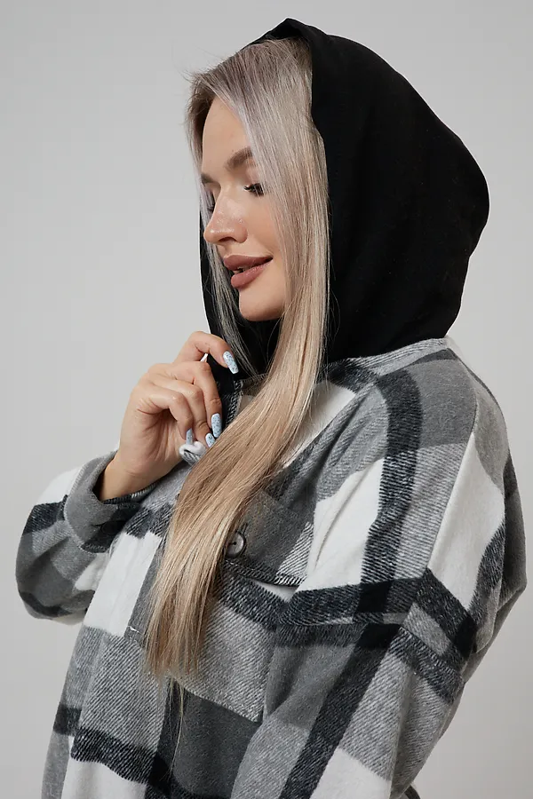 Рубашка РЖКК-01 НАТАЛИ, серый - фото 2