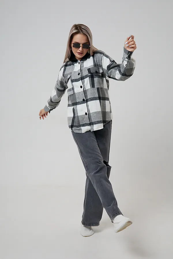 Рубашка РЖКК-01 НАТАЛИ, серый - фото 2