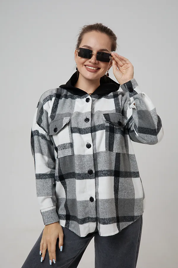 Рубашка РЖКК-01 НАТАЛИ, серый - фото 2