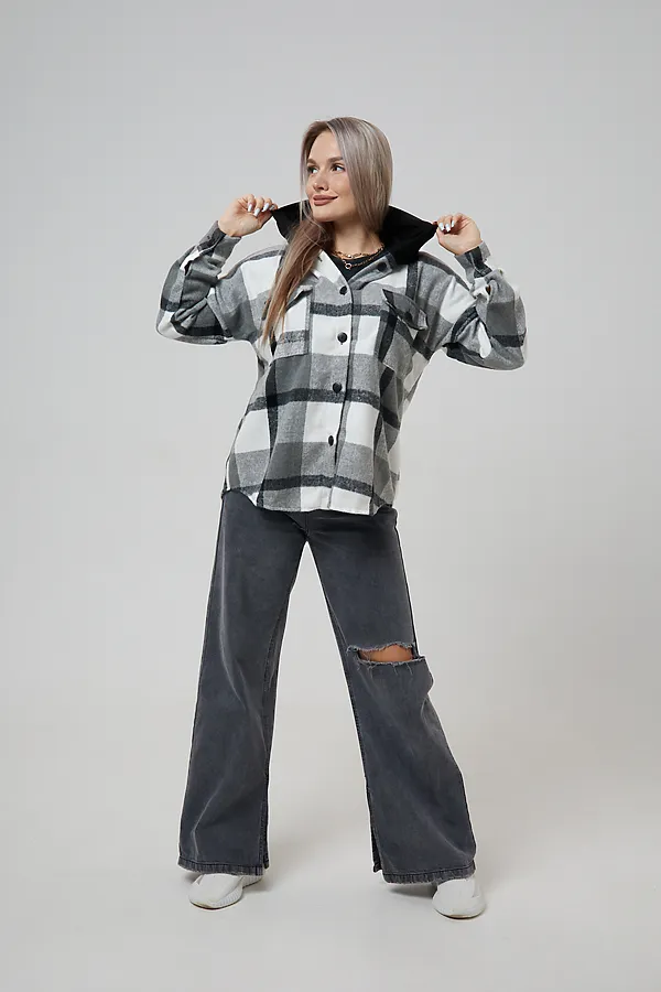 Рубашка РЖКК-01 НАТАЛИ, серый - фото 2