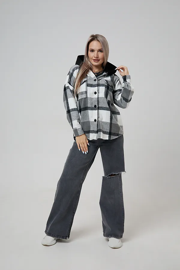 Рубашка РЖКК-01 НАТАЛИ, серый - фото 2