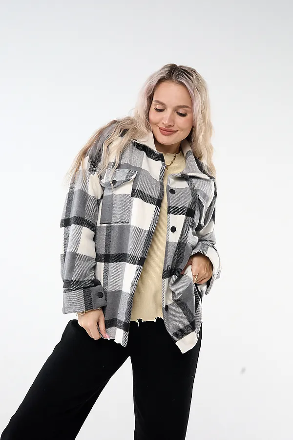 Рубашка РЖК-01 НАТАЛИ, серый - фото 2