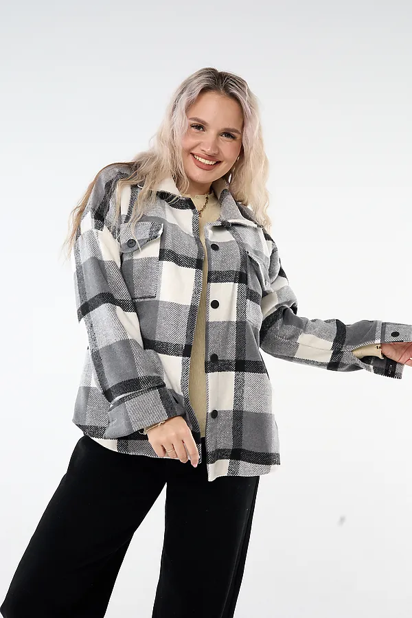 Рубашка РЖК-01 НАТАЛИ, серый - фото 2