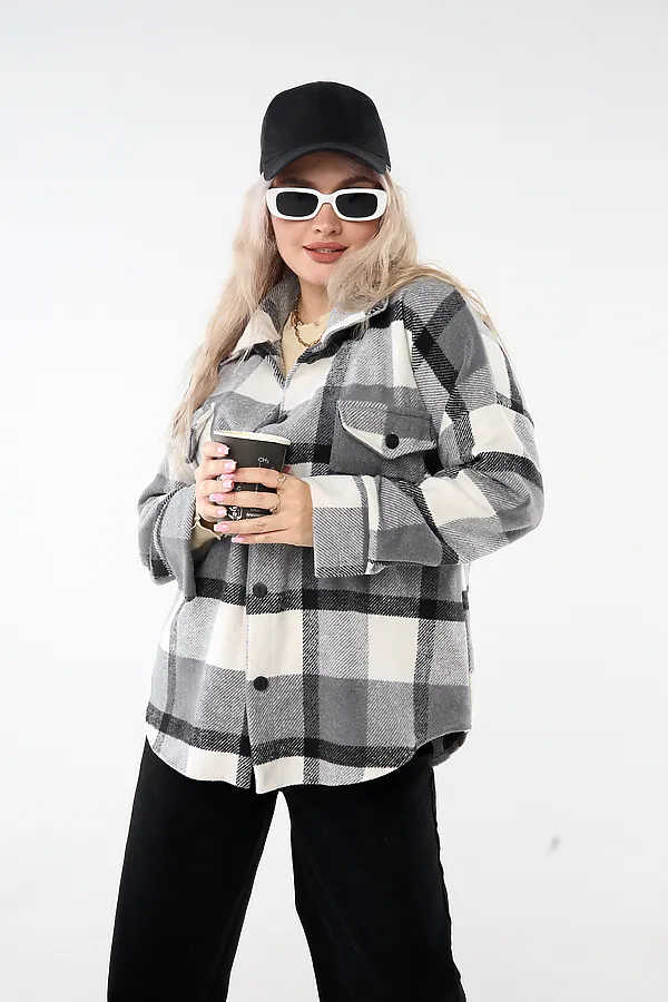 Рубашка РЖК-01 НАТАЛИ, серый - фото 2