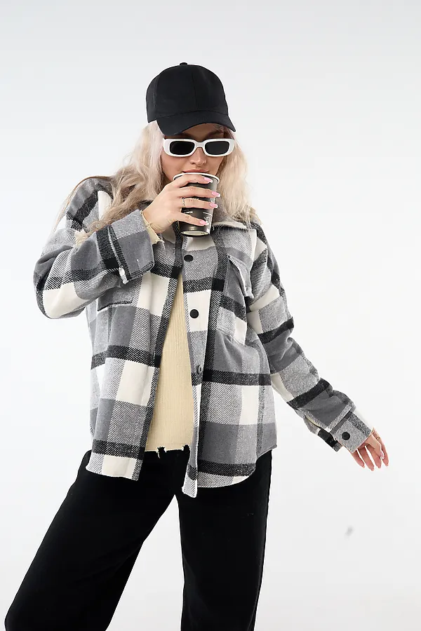 Рубашка РЖК-01 НАТАЛИ, серый - фото 2