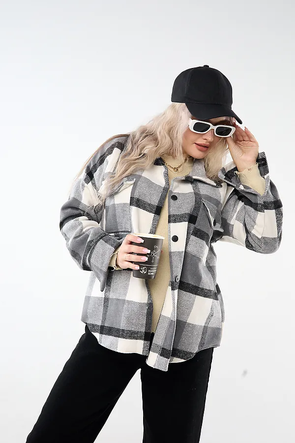 Рубашка РЖК-01 НАТАЛИ, серый - фото 2