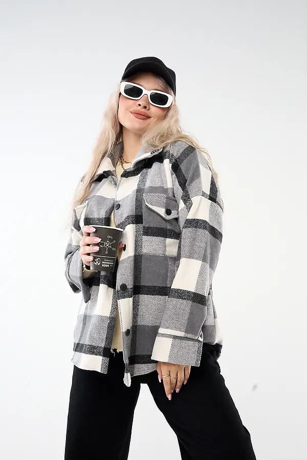 Рубашка РЖК-01 НАТАЛИ, серый - фото 2