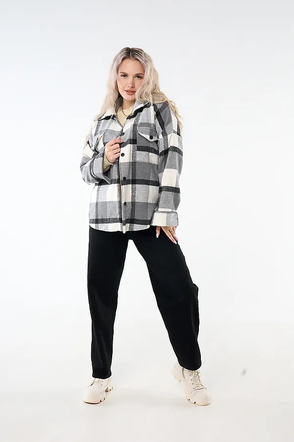 Рубашка РЖК-01 НАТАЛИ, серый - фото 2