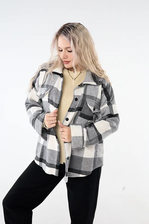 Рубашка РЖК-01 НАТАЛИ, серый - фото 2