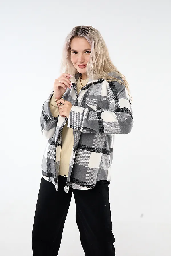 Рубашка РЖК-01 НАТАЛИ, серый - фото 2