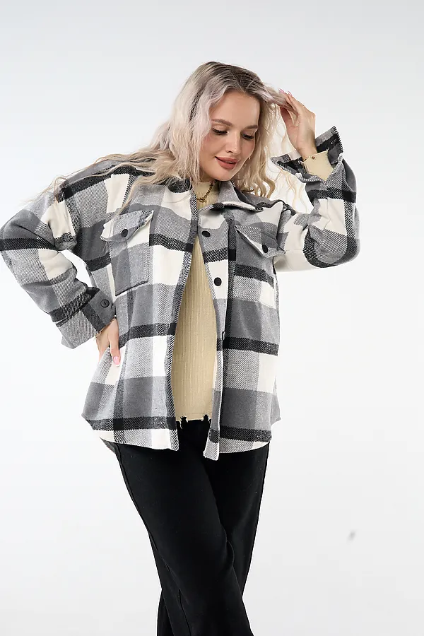 Рубашка РЖК-01 НАТАЛИ, серый - фото 2