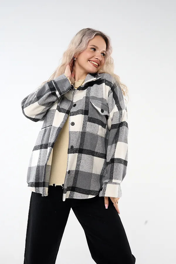 Рубашка РЖК-01 НАТАЛИ, серый - фото 2