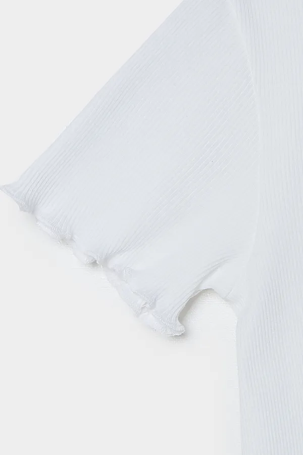 Комплект для девочек (джемпер, брюки) MARK FORMELLE, белый +бантики на розовой полоске - фото 2