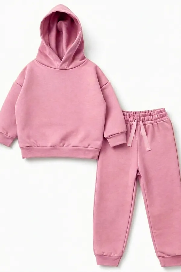 Костюм футер 2х нитка начёс YOULALA, розовый - фото 2