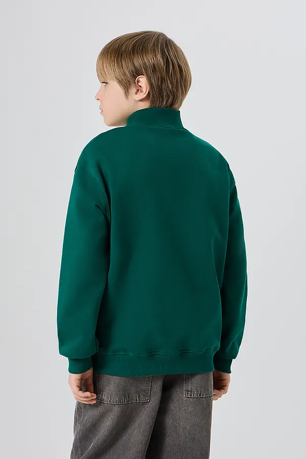 Толстовка для мальчиков MARK FORMELLE, зеленый +печать - фото 2