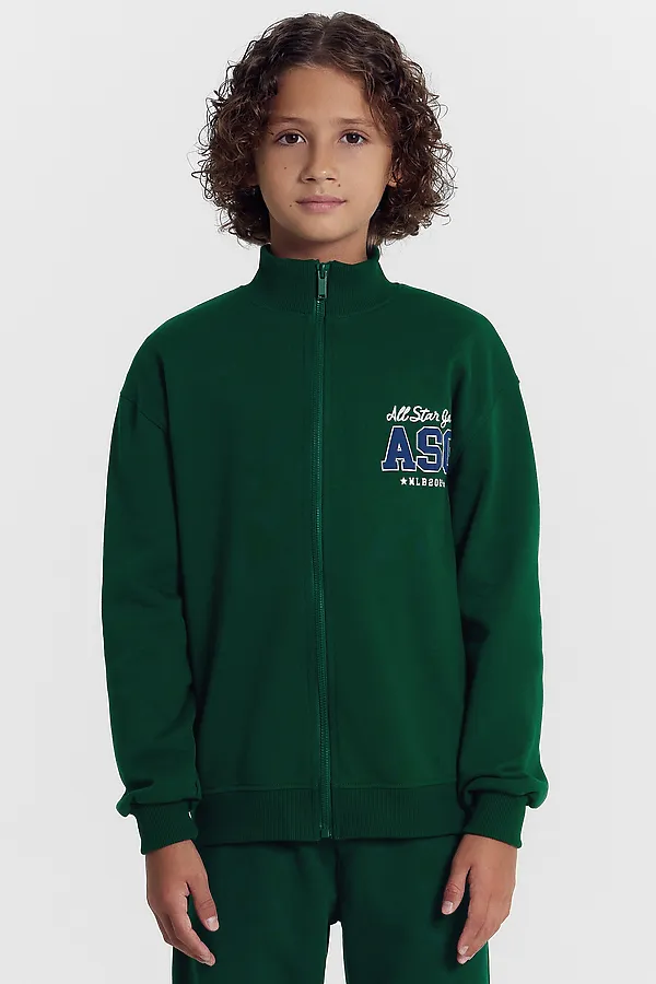 Толстовка для мальчиков MARK FORMELLE, зеленый +печать - фото 2