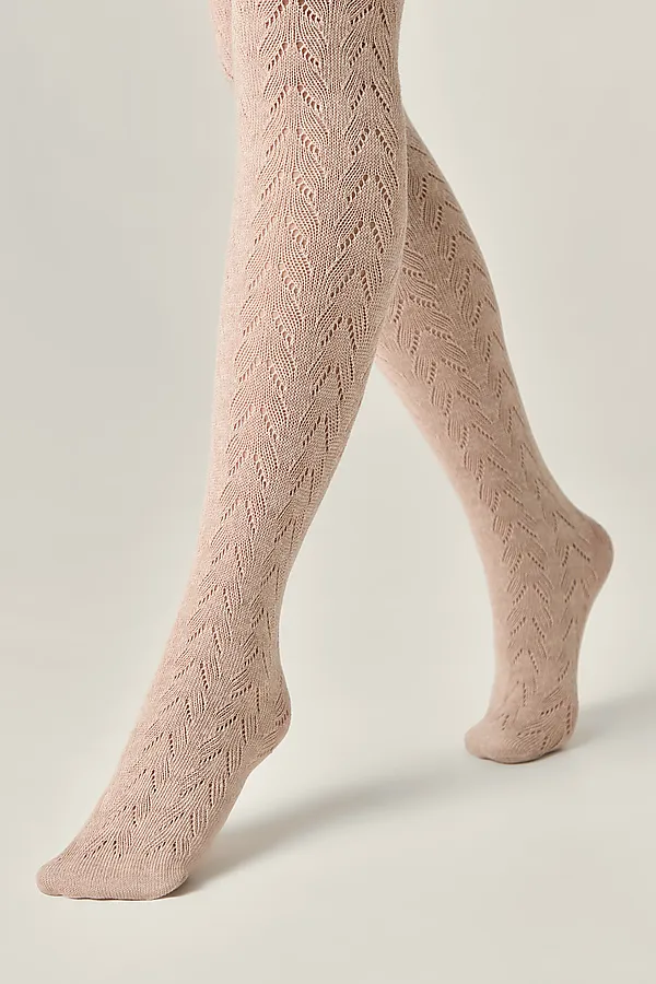 CONTE AJOUR 300 Тёплые ажурные колготки CONTE ELEGANT, бежевый - фото 2