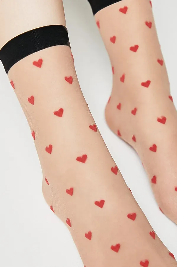 CONTE FANTASY Носки с рисунком «сердечки» CONTE ELEGANT, натуральный - фото 2