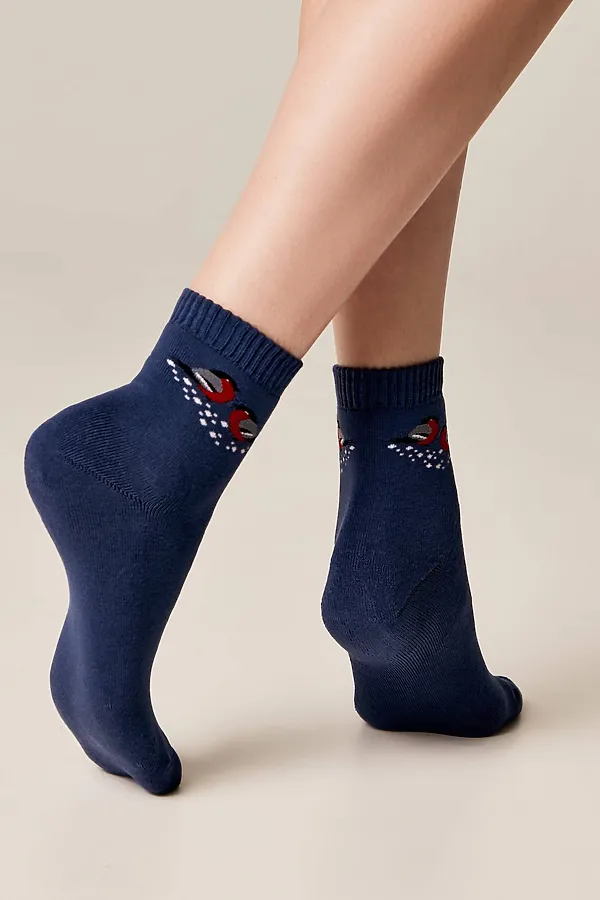 Брестские Носки женские 1408 ARCTIC (махровые) БРЕСТСКИЕ, темный джинс - фото 2