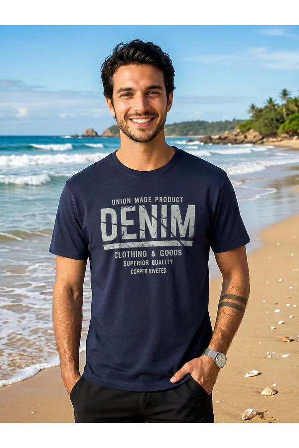 Футболка F5, темно-синий - фото 2