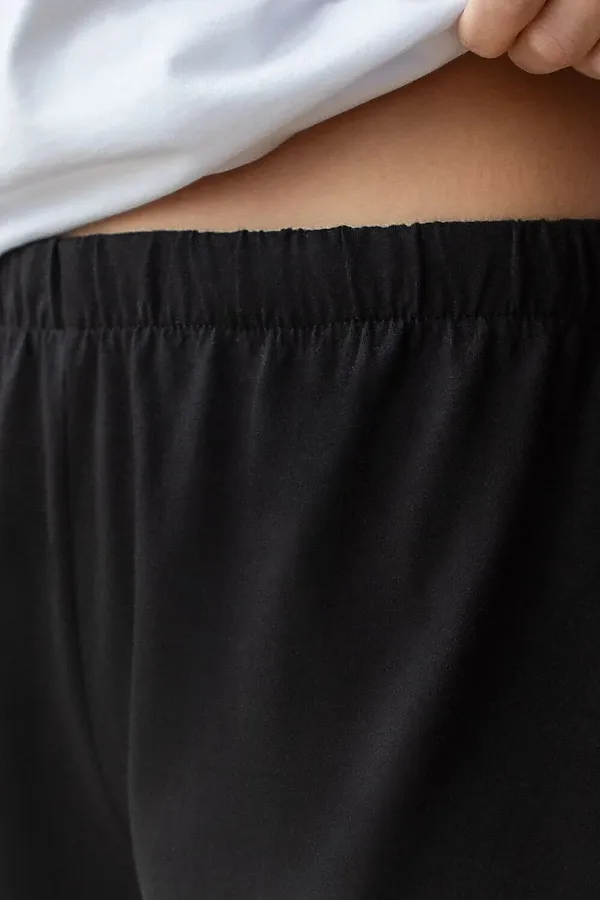 Короткие шорты с поясом на резинке из эластичного хлопка VILATTE, черный_vilatte - фото 2
