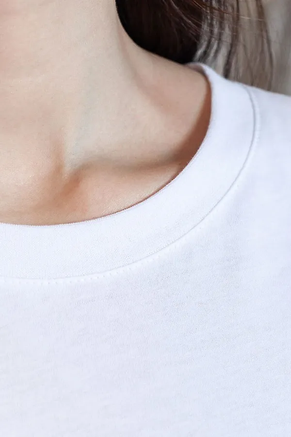 Футболка с принтом свободная из премиального 100% хлопка VILATTE, белый_коты - фото 2