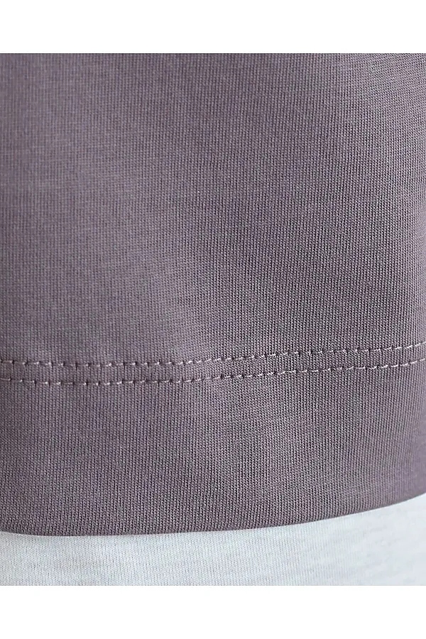 Футболка с принтом свободная из премиального 100% хлопка VILATTE, кофе_коты - фото 2