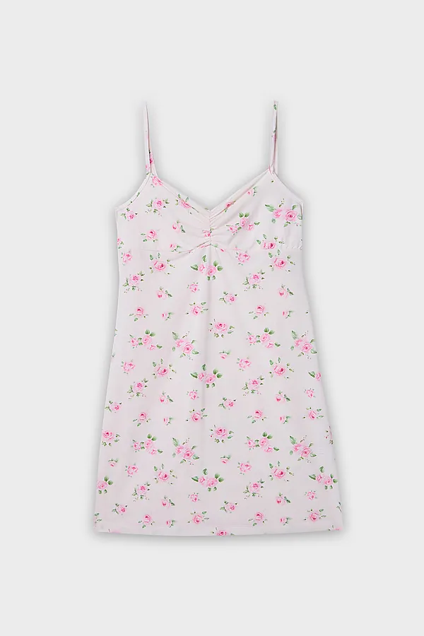 Сорочка ночная женская MARK FORMELLE, цветы на розовом - фото 2