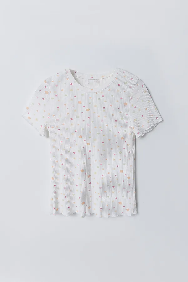 Комплект женский (джемпер, шорты) MARK FORMELLE, цветы на белом - фото 2