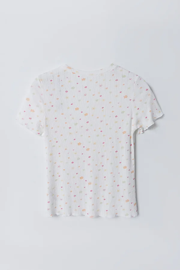 Комплект женский (джемпер, шорты) MARK FORMELLE, цветы на белом - фото 2